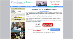 Desktop Screenshot of cruisesfromlongbeach.com